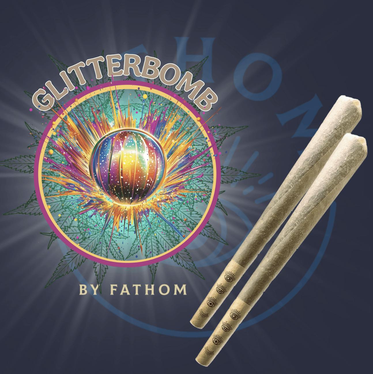 Photograph of product: Fathom - Glitterbomb - 2pk x 0.5g Prerolls