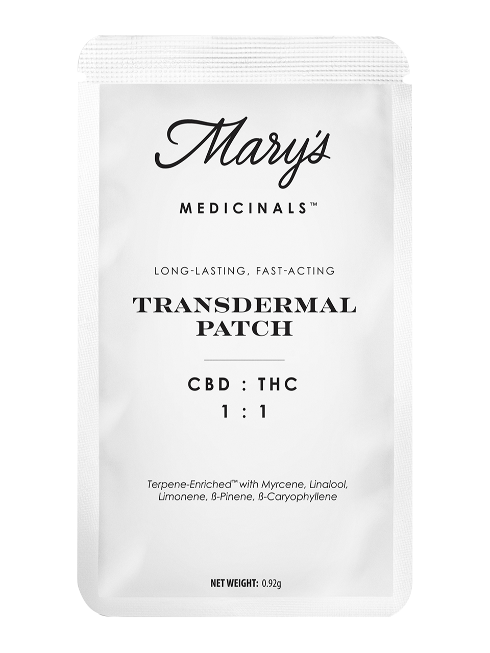 Photograph of product: Mary's Transdermal Patch 1:1/CBD:TH-oui