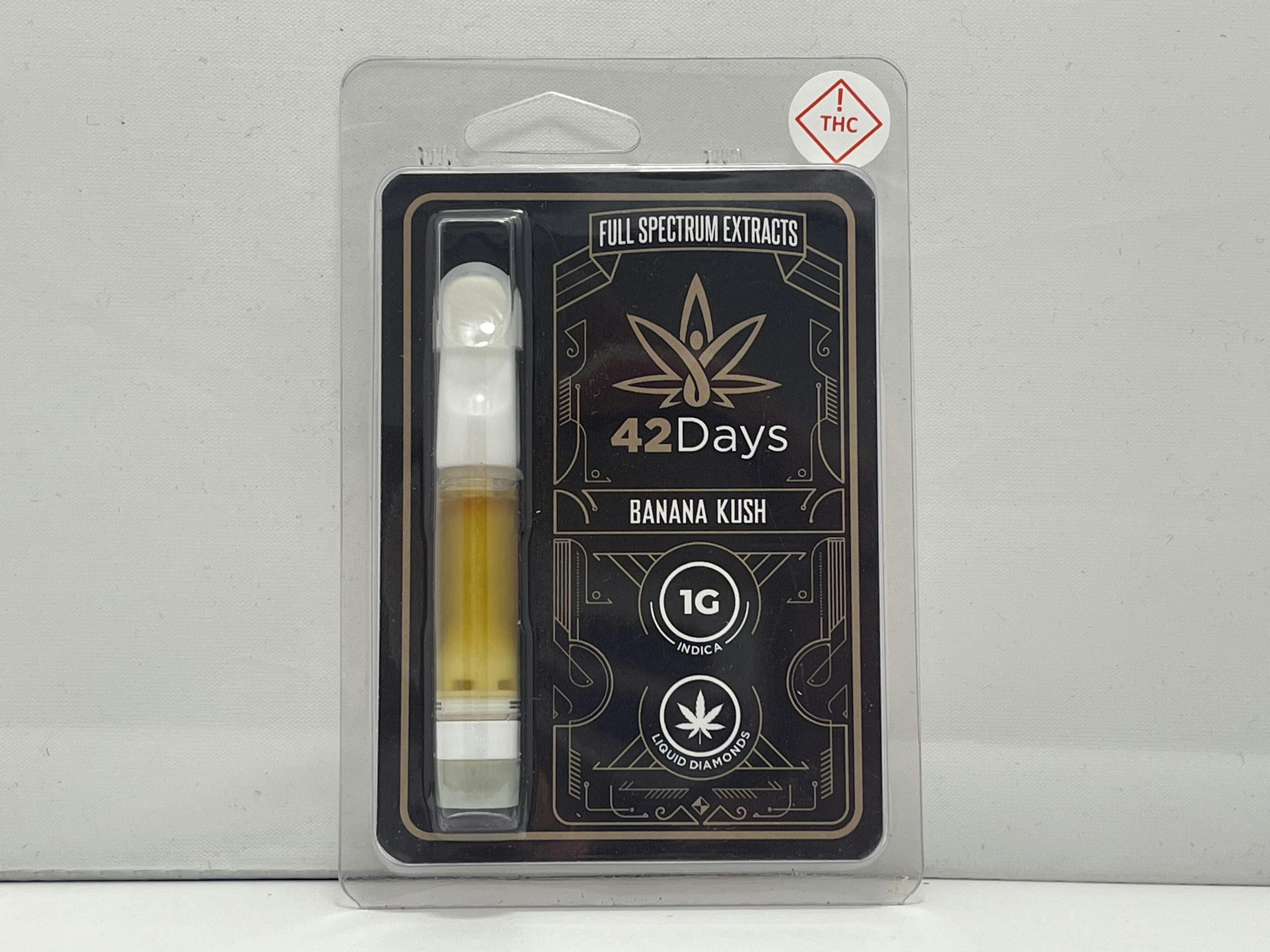 Photograph of product: 42 Days Banana Kush 1g Cart