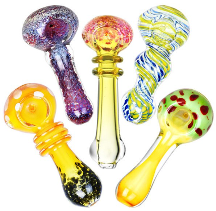 Photograph of product: Fancy Worked Spoon Pipe | 3.25" to 3.5" | Assorted Styles