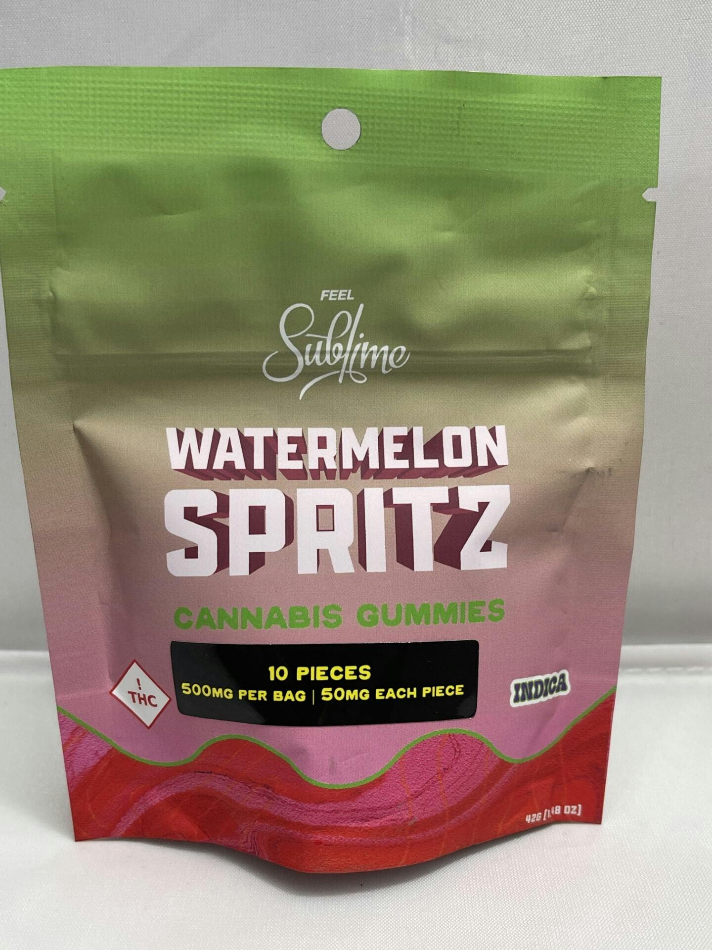 Photograph of product: Watermelon Spritz Gummies 500mg