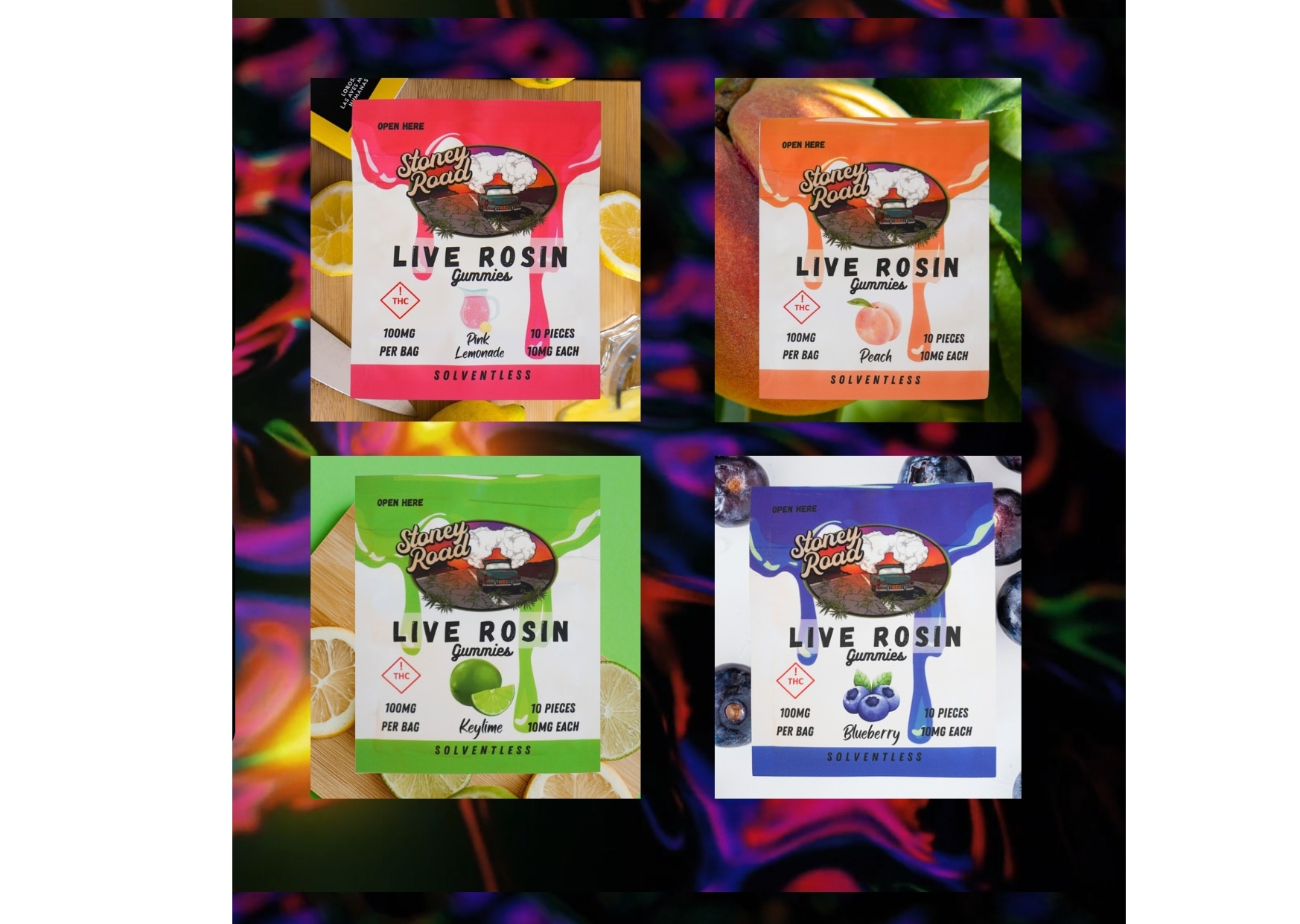 Photograph of product: Stoney Road - SR Blueberry Oui'd Rosin 100mg