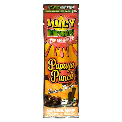 Photograph of product: Juicy Hemp Wraps Papaya Punch