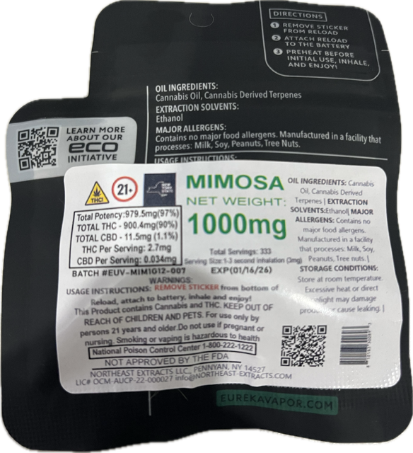 Photograph of product: Eureka | Mimosa l | Reload Pod | 1g