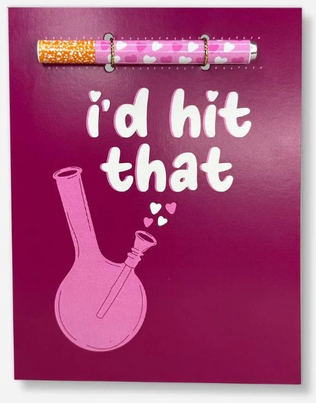 Photograph of product: Hit That Greeting Card - Pre Roll Card - KushKards