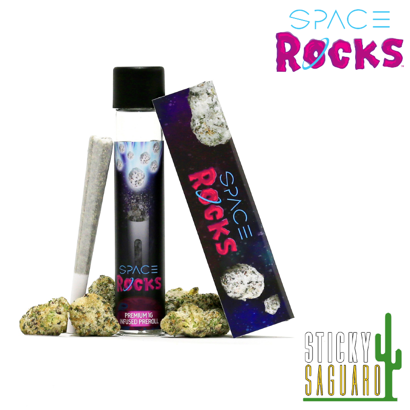 Photograph of product: Space Rocketz Infused Pre-Roll Animal Kush Mints (H) 1g