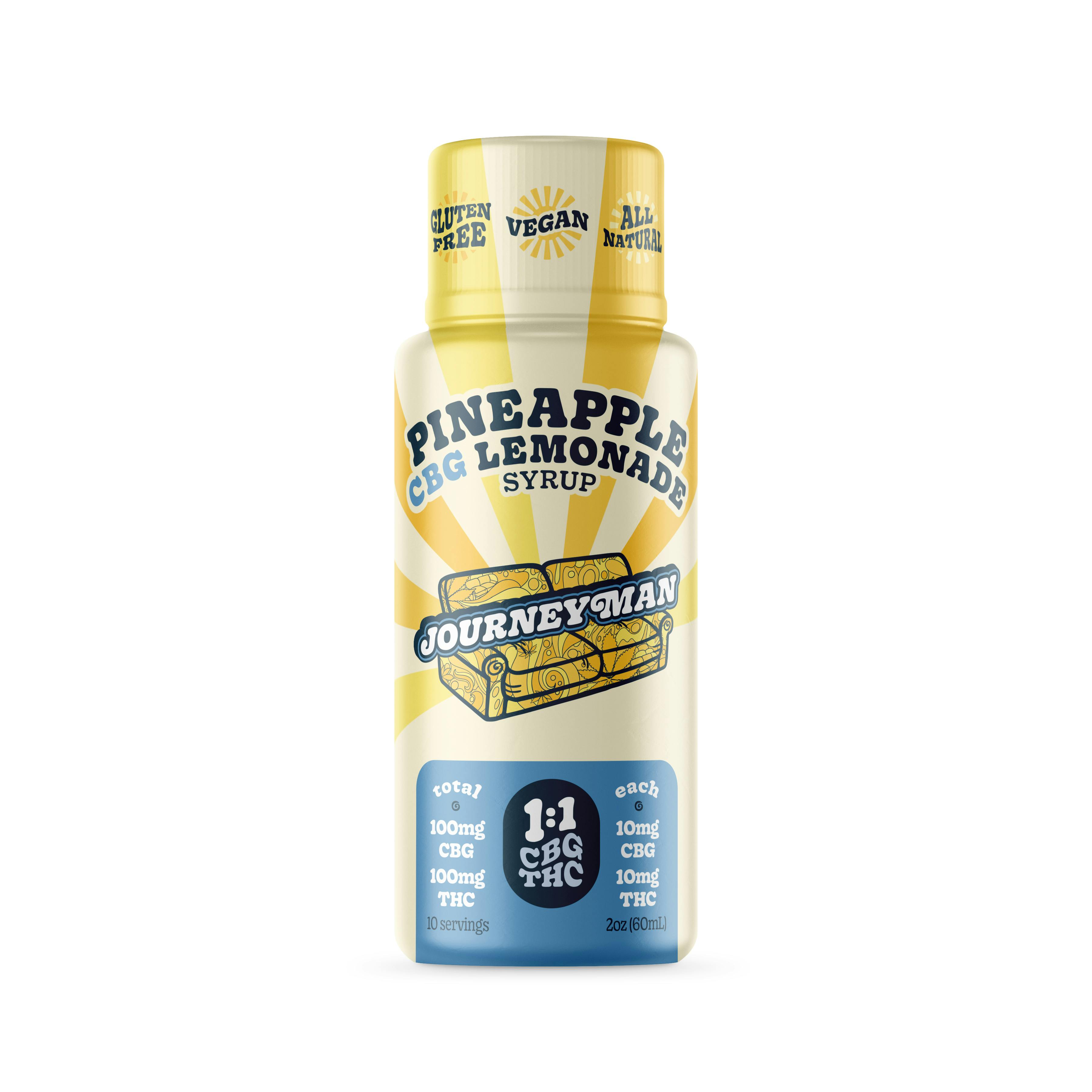 Photograph of product: Pineapple Lemonade Syrup | TH-oui:CBG 1:1 | 2oz | 100mg