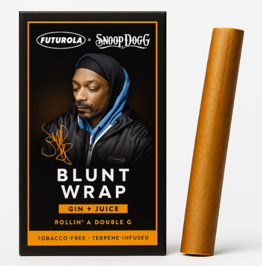 Photograph of product: Snoop Dogg x FUTUROLA - Terpene-Infused Blunt Wraps Gin + Juice