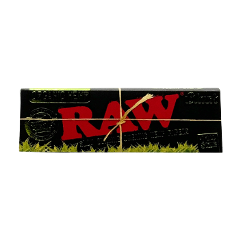 Photograph of product: RAW Classic Rolling Papers 1 1/4" - Black