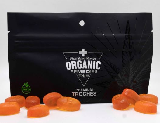 Photograph of product: Mango Peach PECR | 25mg Live Resin Troche | 15pk