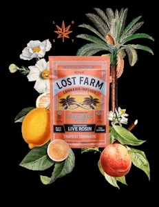 Photograph of product: Tropical Lemonade x Ztrawberry Guava Live Rosin Gummies - 100mg