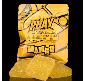 Photograph of Product: PLAY- Mango Gummies 200mg (4x50mg)