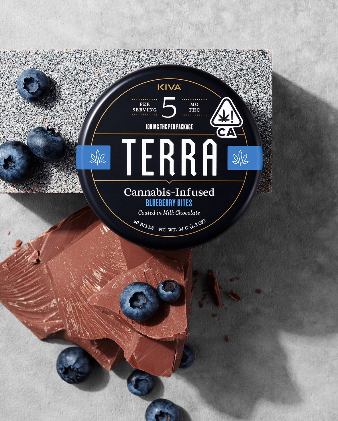 Photograph of product: Blueberry Terra Bites - 100mg 20pc