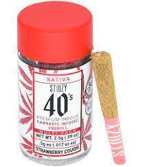 Photograph of product: Stiiizy 40's 5pk Strawberry Cough $25