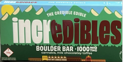 Photograph of product: Incredibles - Boulder Bar (1000mg)