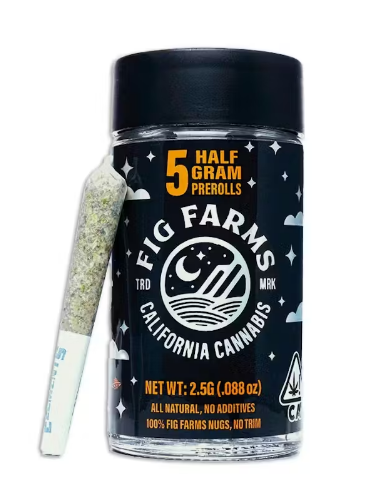Photograph of product: COUCH RIDER .5G PREROLL 5 PACK