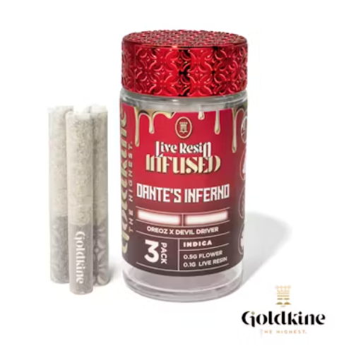 Photograph of product: Dante's Inferno | .6G Infused Prerolls 3PK