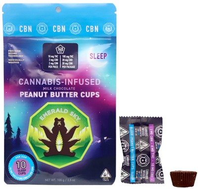 Photograph of product: Milk Chocolate [I] - 100MG TH-oui:CBD:CBN Sleep Peanut Butter Cups 10PK