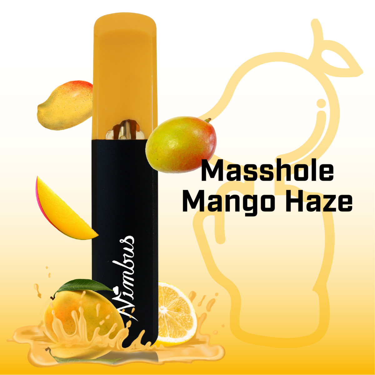 Photograph of product: Masshole Mango Haze Disposable Vape | 1g - Nimbus