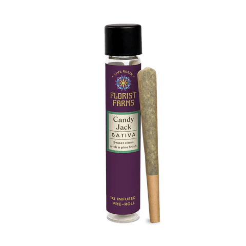 Photograph of product: Florist Farms | Candy Jack | Infused Live Resin  | S | Preroll | 1g