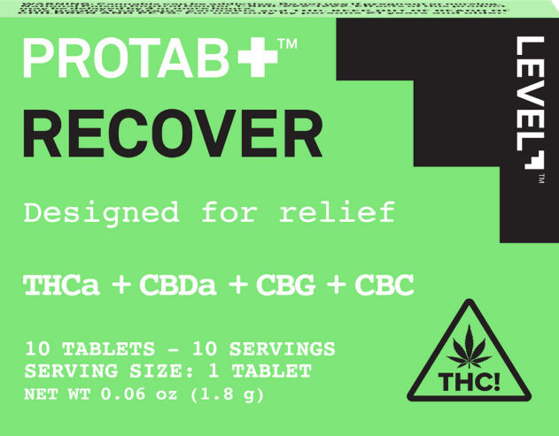 Photograph of product: LEVEL - Protab + Recover TH-oui Tablets - 10ct.