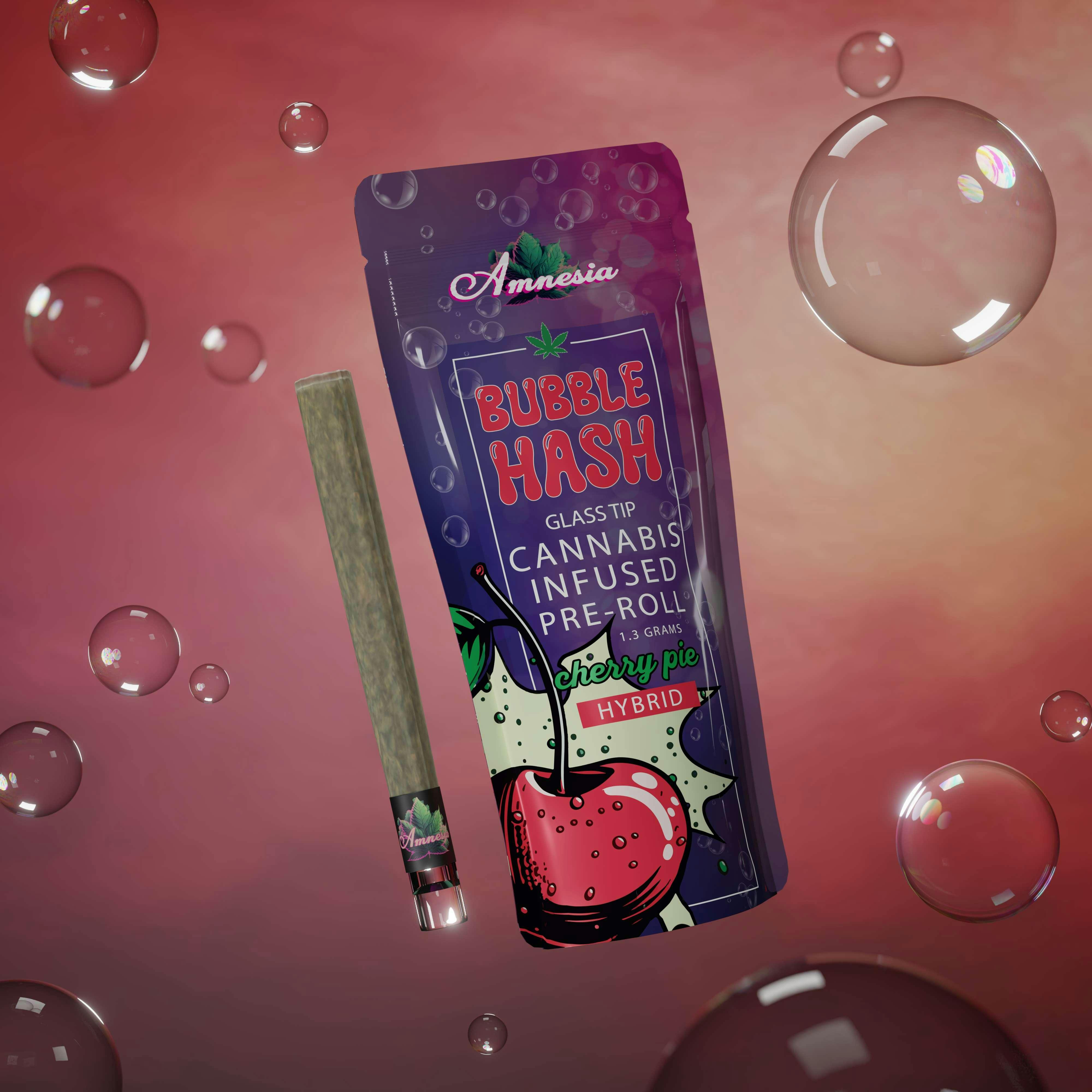 Photograph of product: Amnesia: Cherry Pie 1.3G Bubble au chocolat Pre-roll