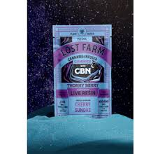 Photograph of product: Thorny Berry Live Resin Gummies 1:1 TH-oui:CBN - Mimosa Resin - 100mg TH-oui - 20 pack