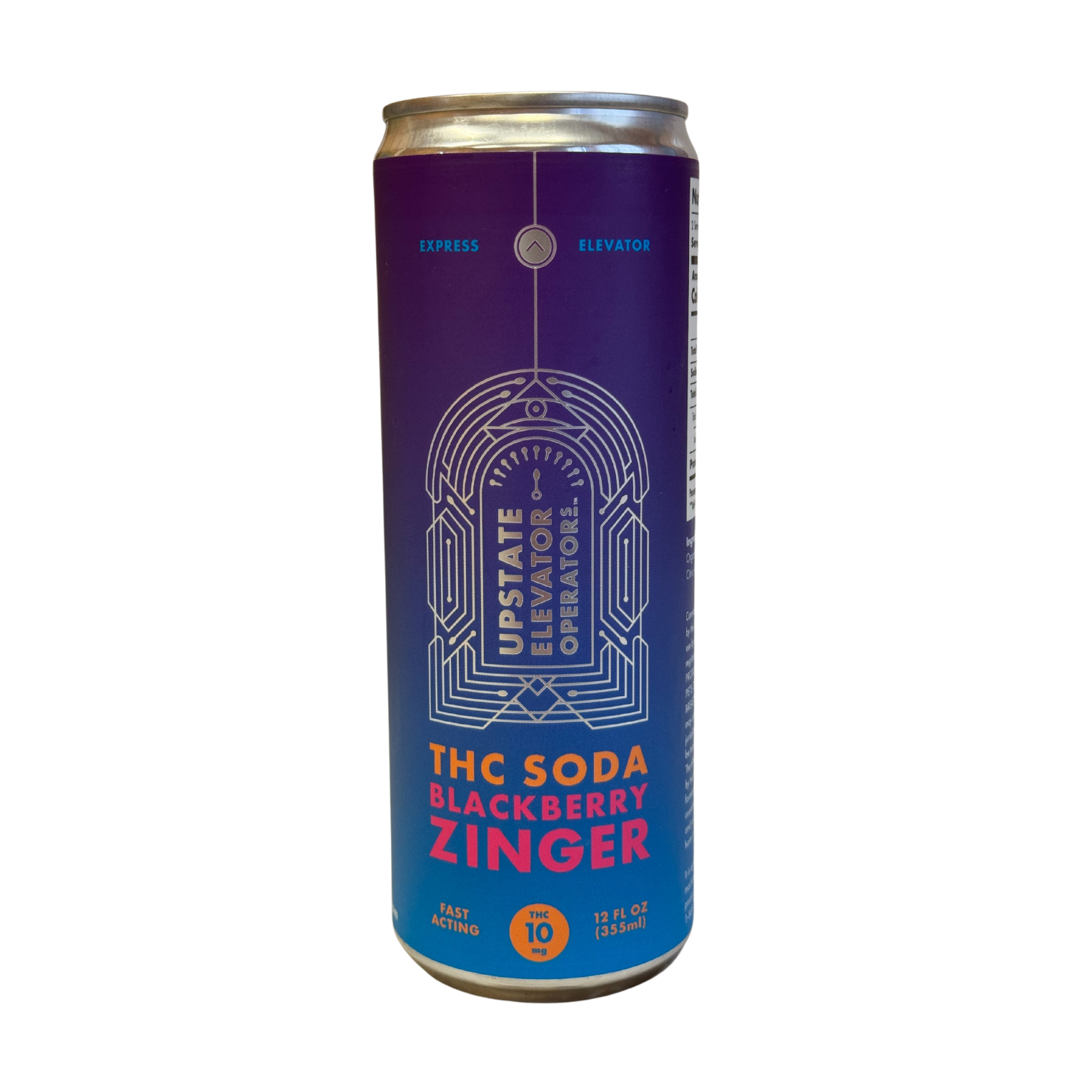 Photograph of product: Blackberry Zinger TH-oui Soda I 10mg I Upstate Elevator Operators