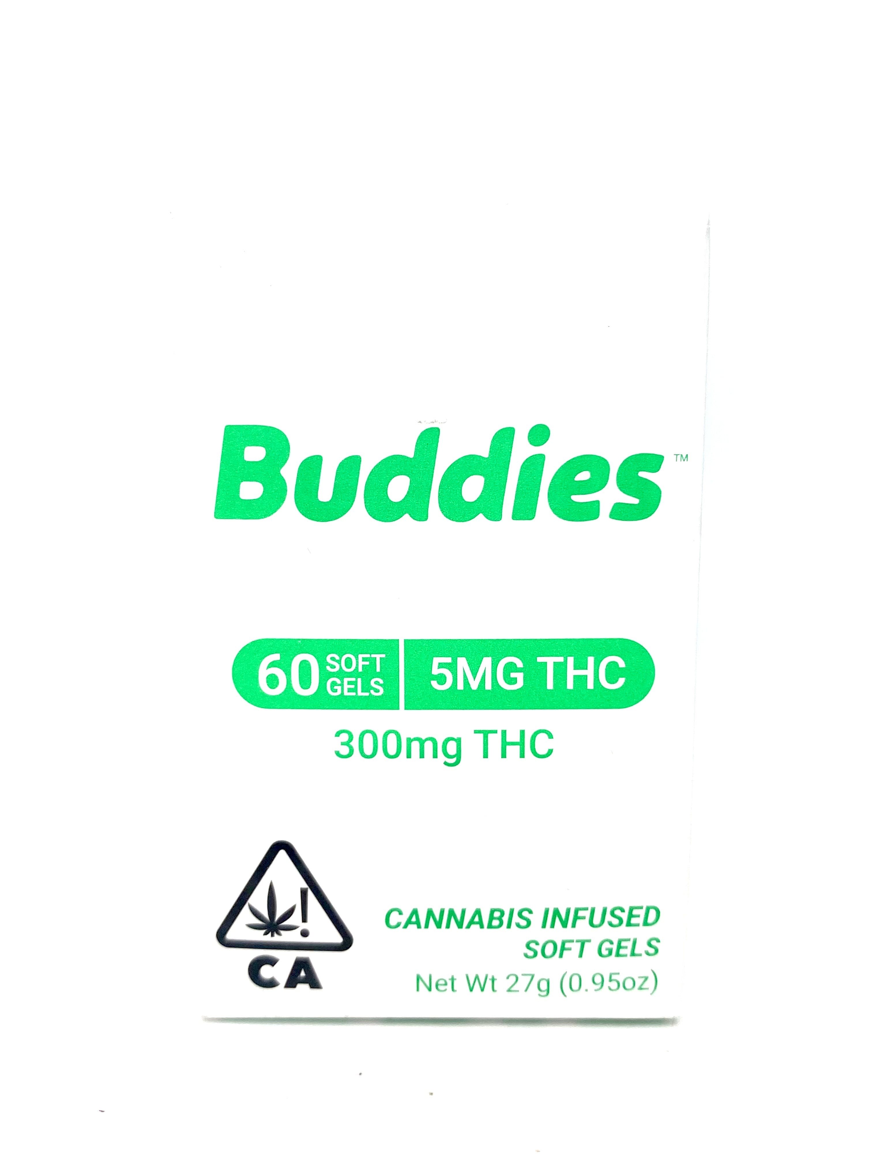 Photograph of product: Buddies - 5mg Capsules - 60pc - 300mg