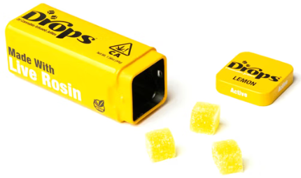 Photograph of product: Lemon [S] - 100MG Live Rosin Gummies 20PK