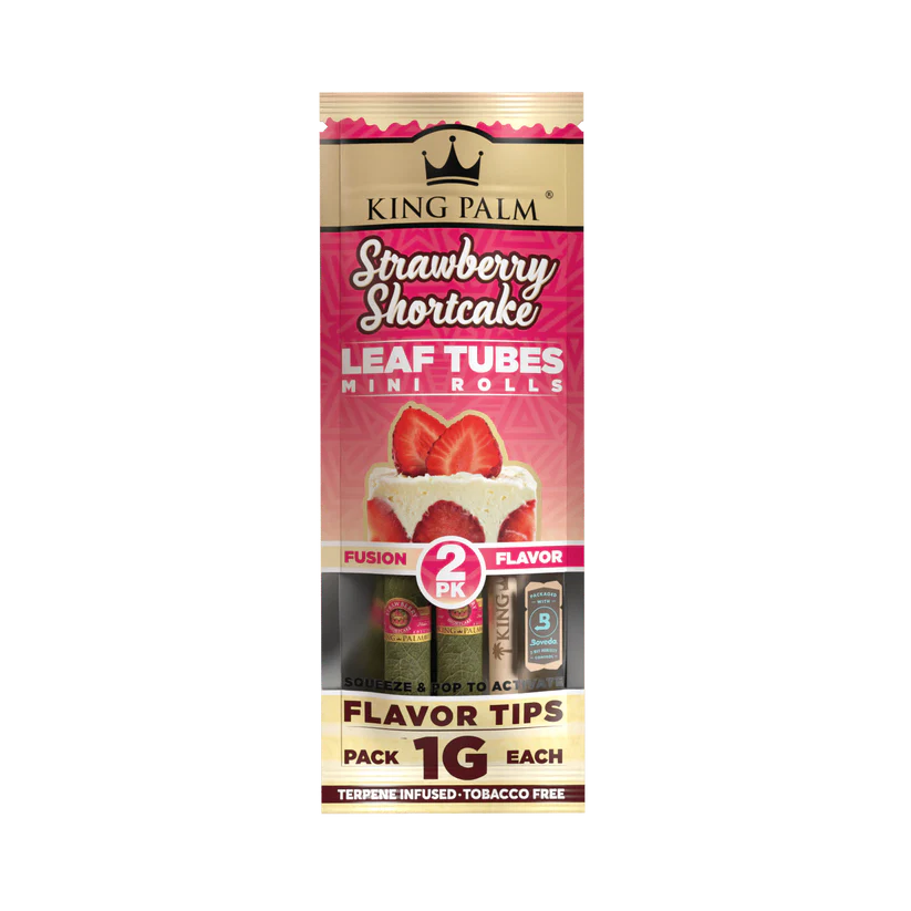 Photograph of product: King Palm | Strawberry Shortcake Mini Rolls | 2pk