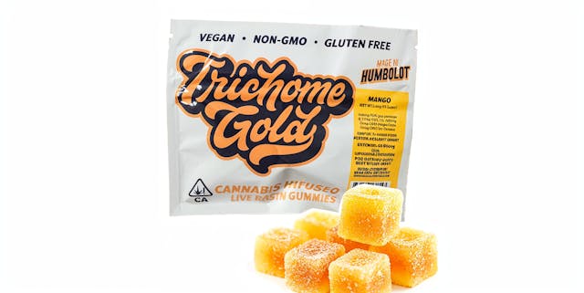 Photograph of product: Mango Live Rosin Gummies 100mg - 