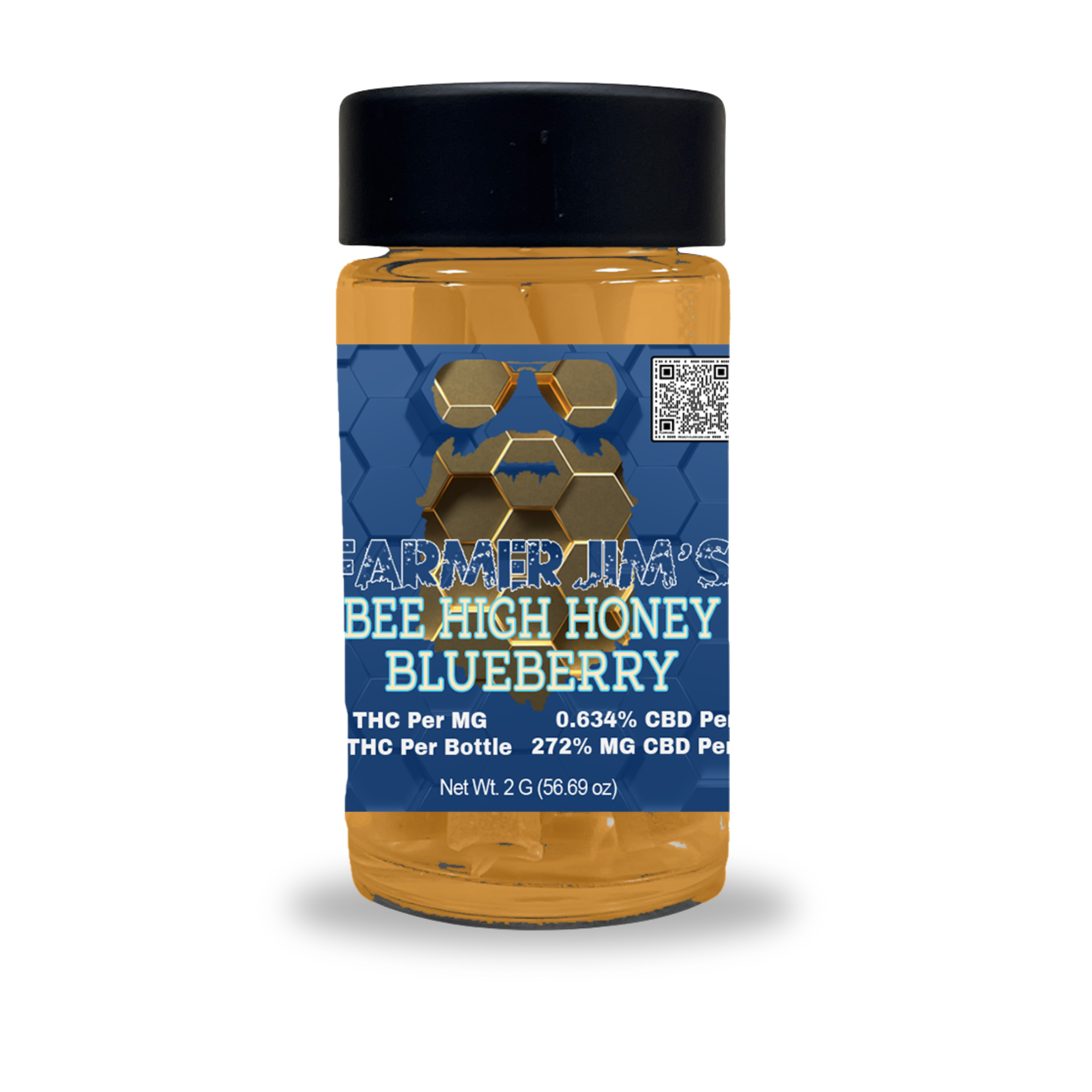 Photograph of product: Farmer Jim | 2oz Blueberry Honey Jar