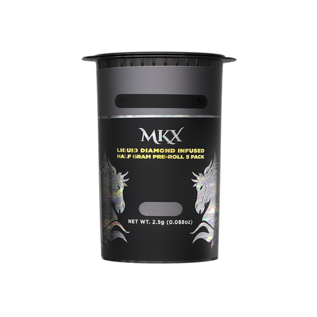 Photograph of product: MKX | TropiX Liquid Diamond Infused Pre-Roll 5 Pack | Super Lemon Haze | 2.5g