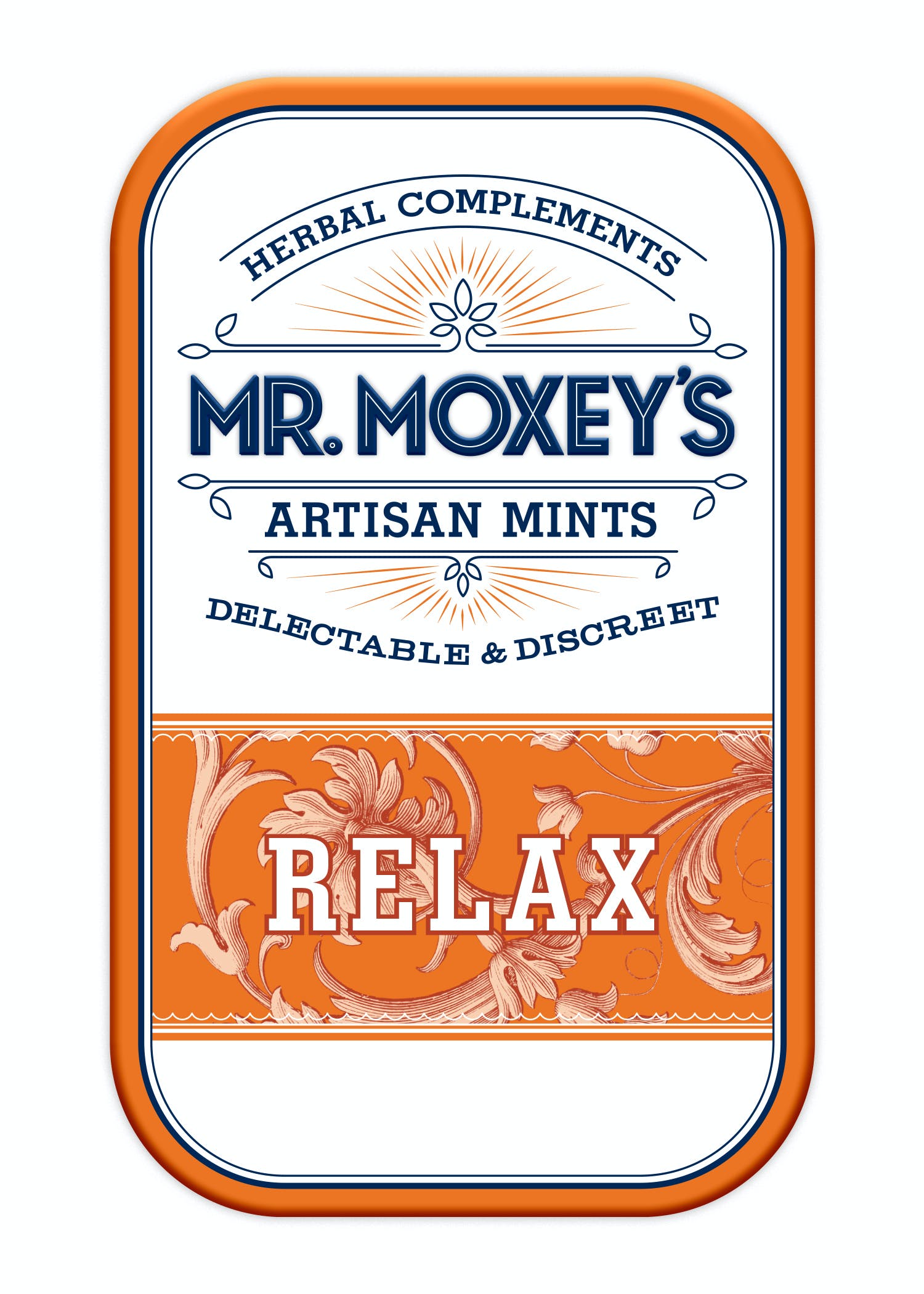 Photograph of product: Mr. Moxey's Relax Cinnamon Mints
