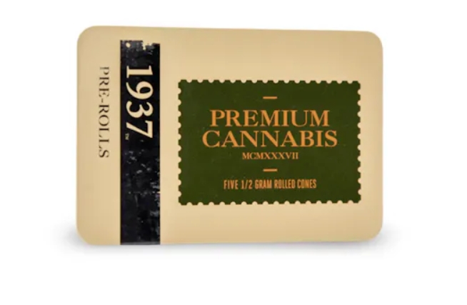 Photograph of product: 1937 Grease Bucket Pre-roll 0.5g/ x 5ct - 0101