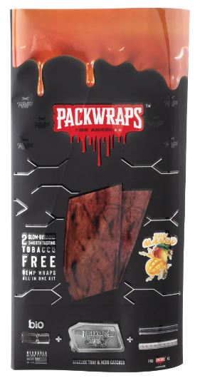 Photograph of product: Packwraps Juicy Mango 2pk With Glass Tip