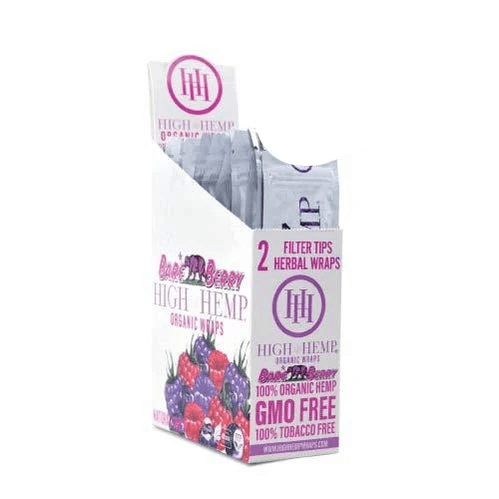 Photograph of product: High Hemp Organic Hemp Wrap Bare Berry 2pk