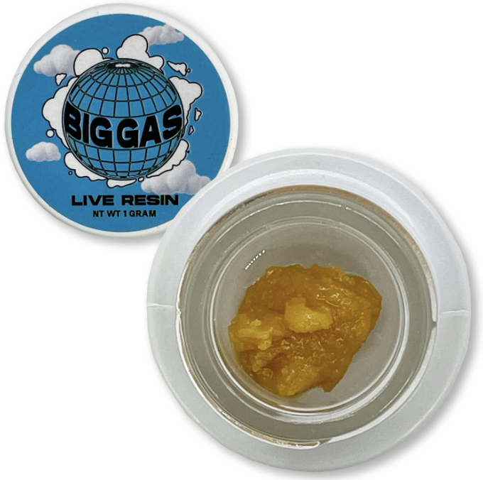 Photograph of product: Big Gas | The Meltz | Live Resin | 3.5g