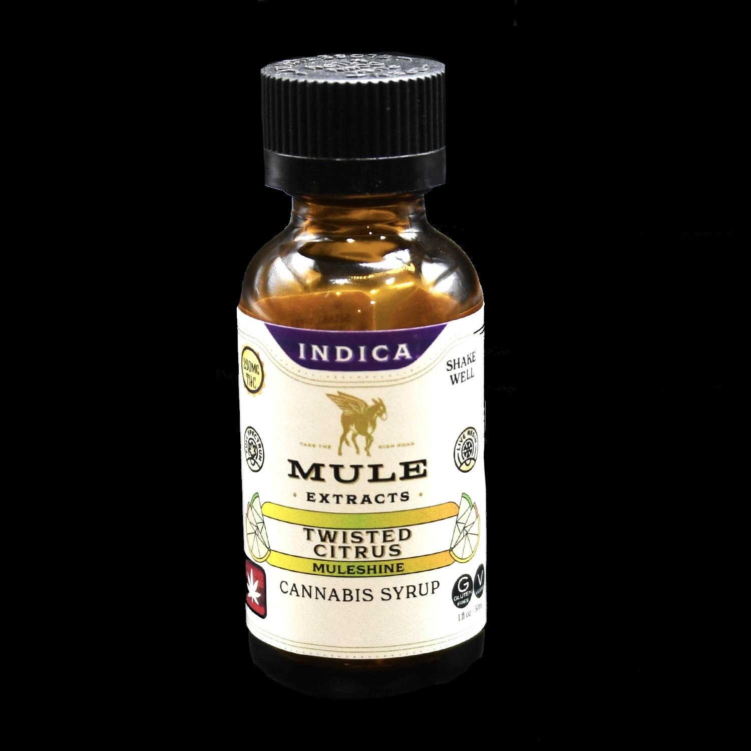 Photograph of product: Twisted Citrus | 1000mg TH-oui | Muleshine Syrup | Oui'd