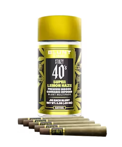 Photograph of product: INFUSED 40S - MINI BLUNTS 5-PACK - SUPER LEMON HAZE (2.5G)