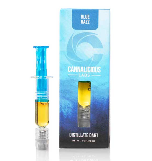 Photograph of product: Cannalicious - Blue Razz - 1g Distillate Dart