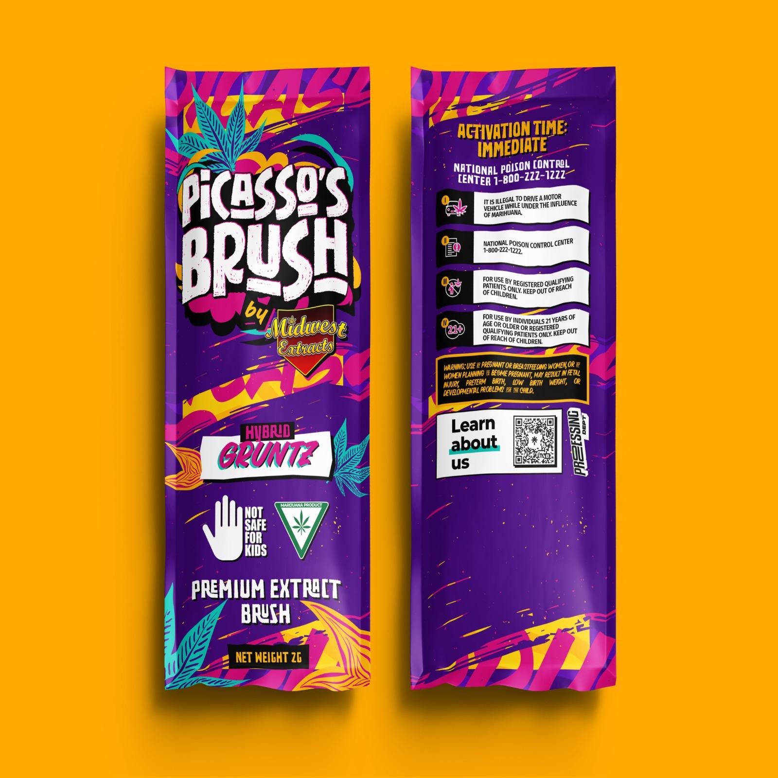 Photograph of product: Gruntz Live Resin Brush | 2g