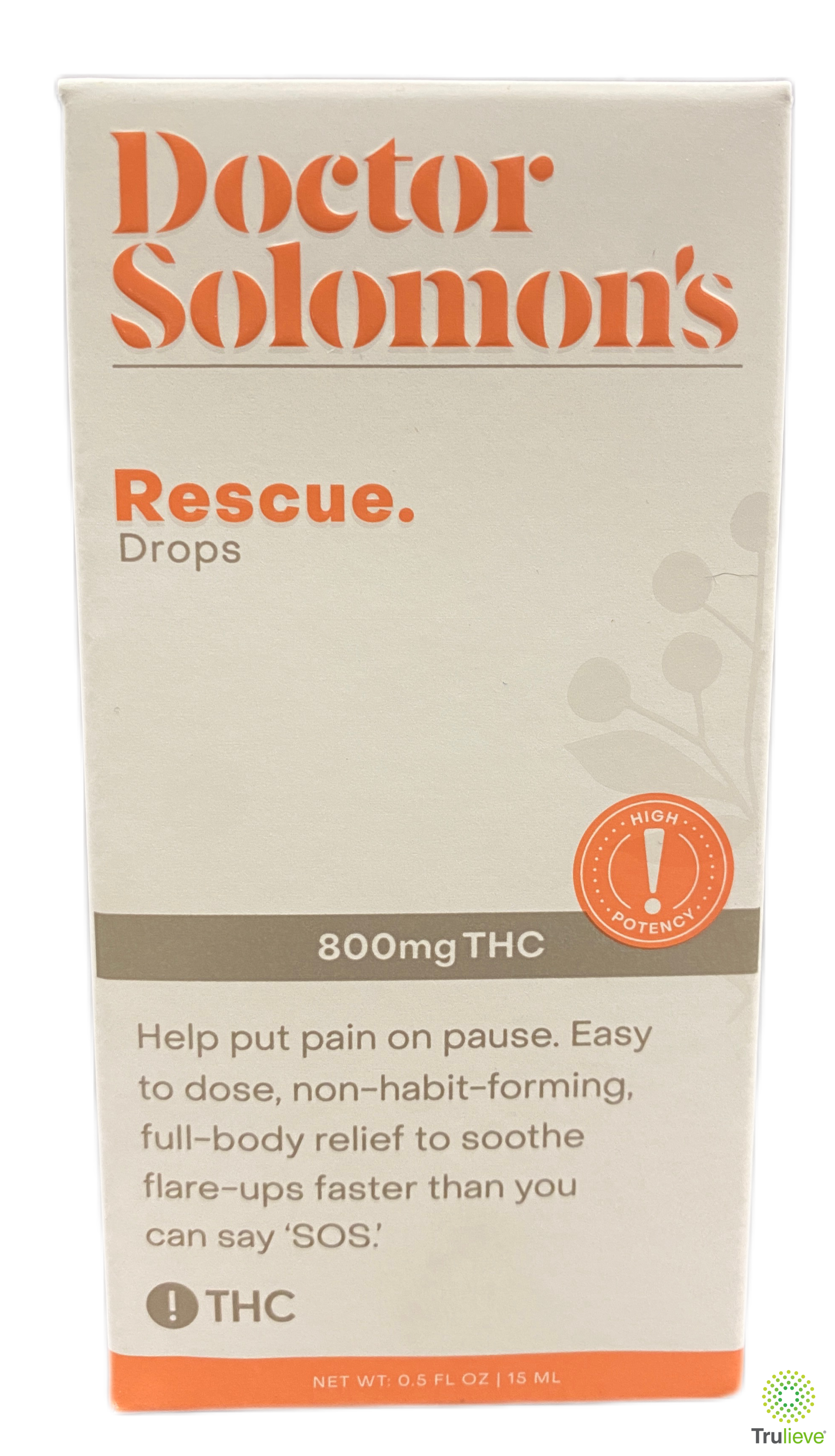 Photograph of product: Doctor Solomon's | Rescue TH-oui Tincture | 15mL 800mg