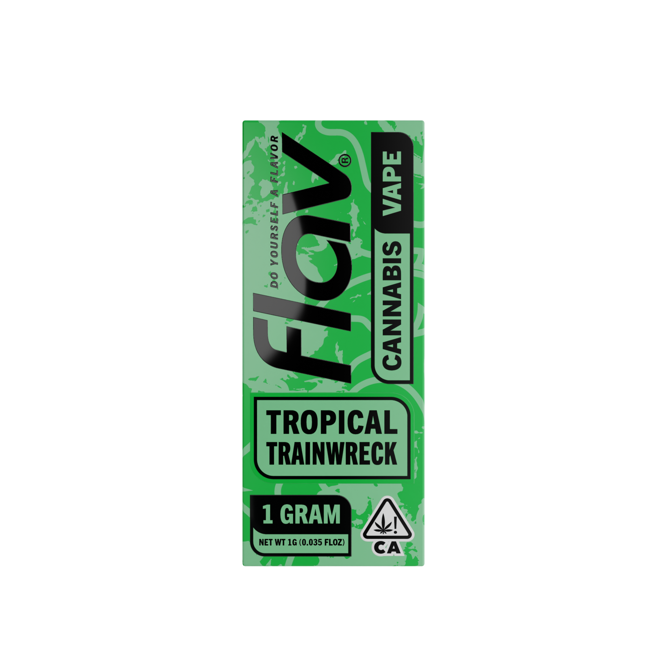 Photograph of product: Flav - Tropical Trainwreck (Hybrid) All-In-One Vape