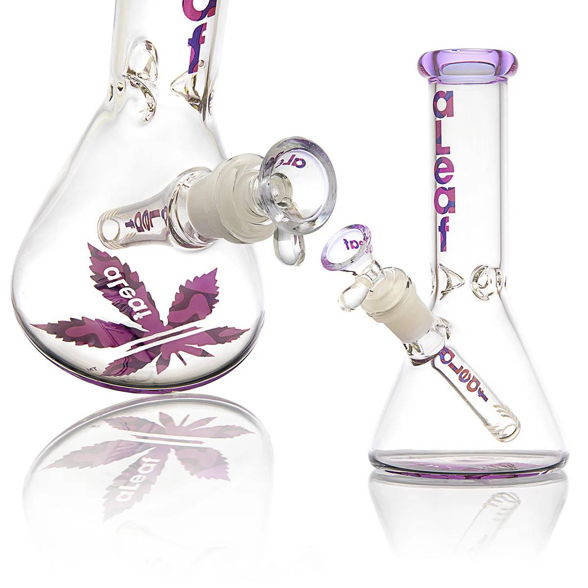 Photograph of product: ALeaf 8 inch beaker glass - Purple