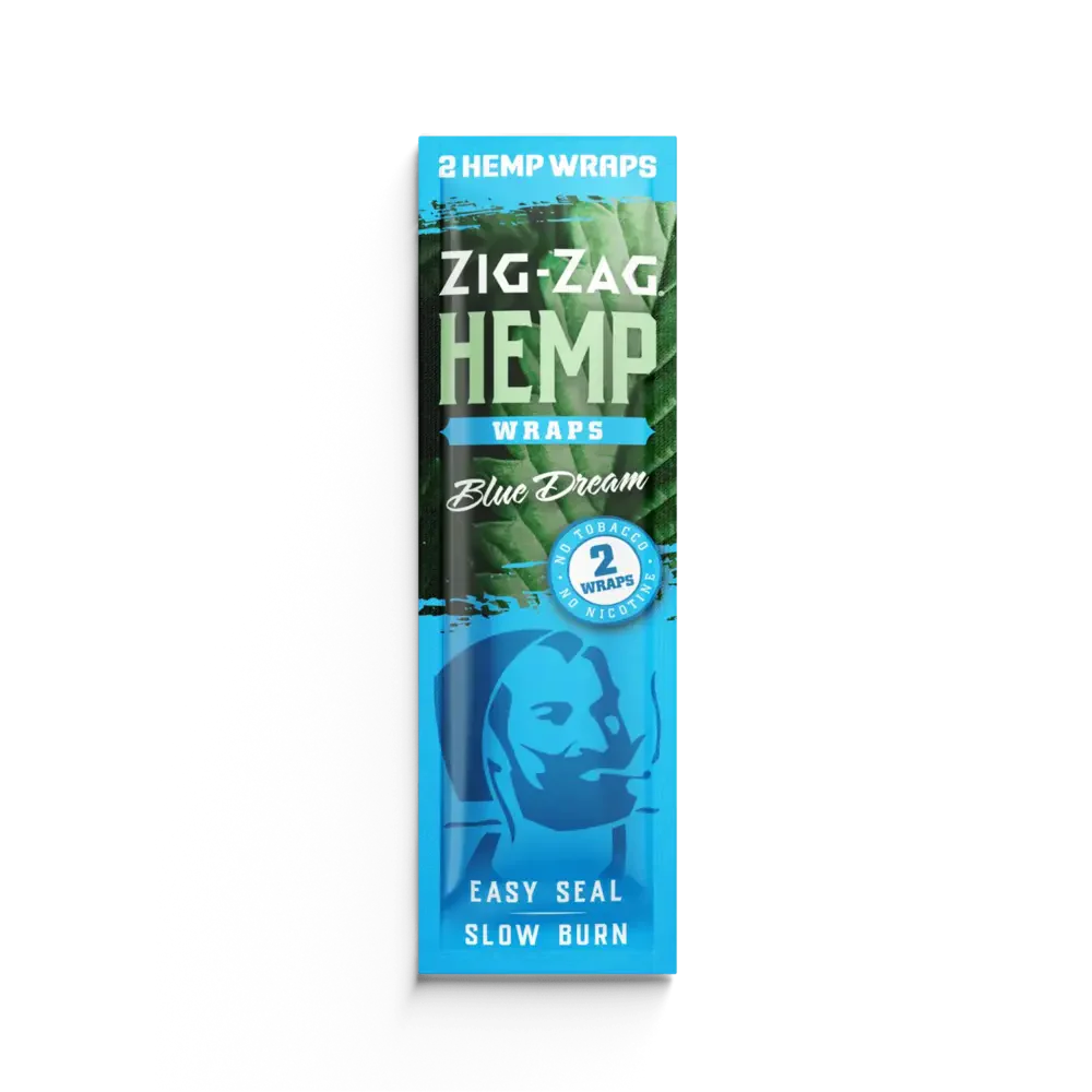 Photograph of product: Zig-Zag - Hemp Wraps, Blue Dream - 2pk
