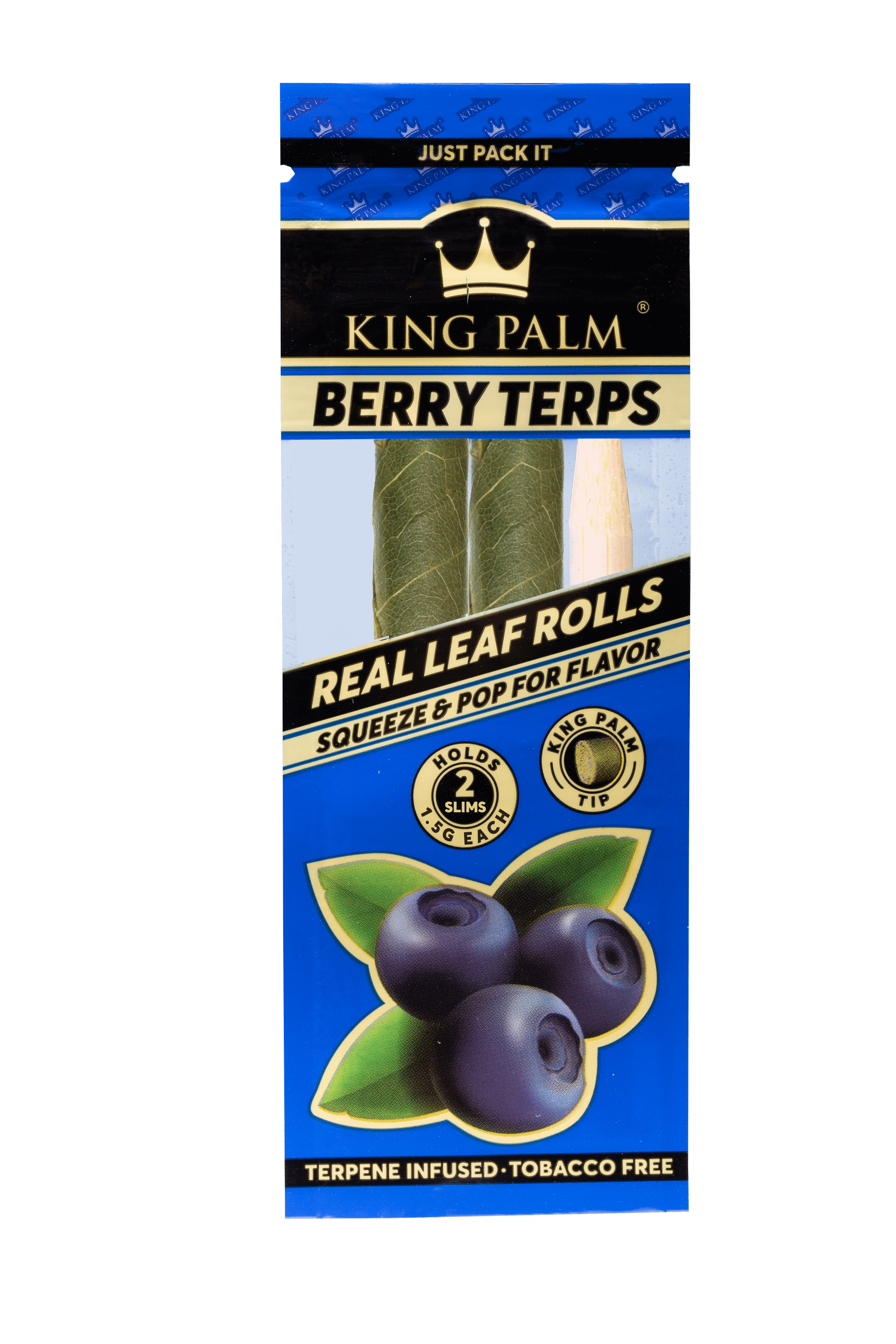 Photograph of product: KING PALM MINI BERRY TERP ROLLS 2PK