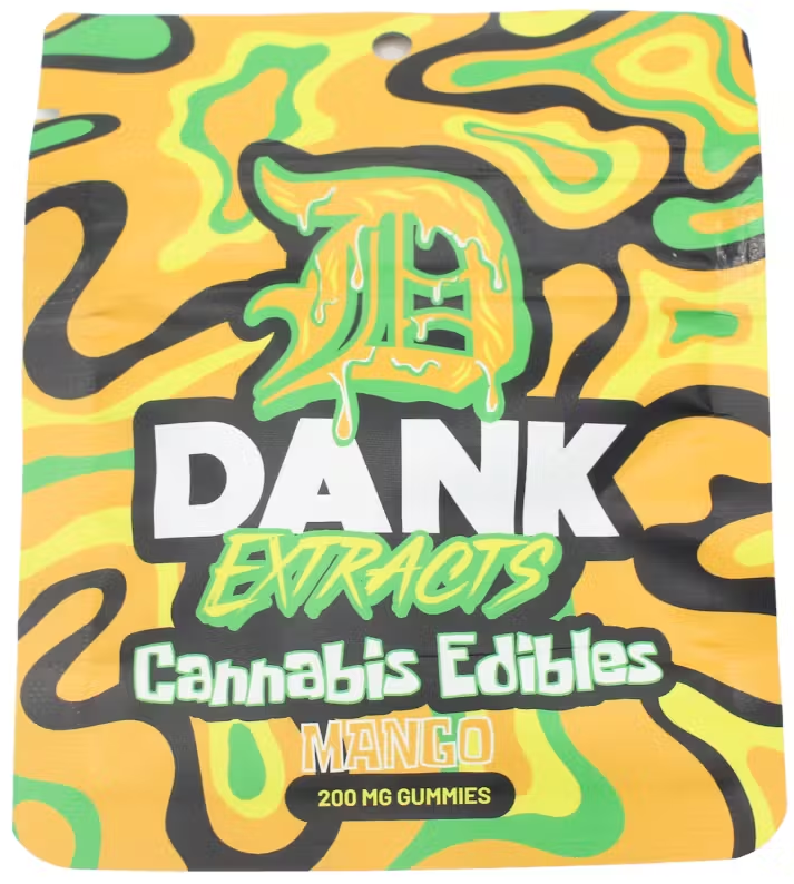 Photograph of product: Dank Gummies - Mango 200mg
