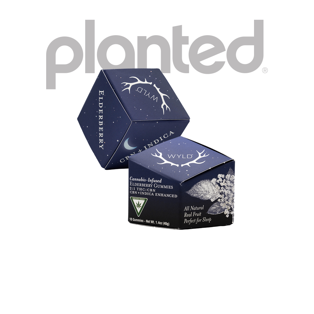 Photograph of product: WYLD | ELDERBERRY | Oui'd | GUMMIES | 200MG:50MG | REC